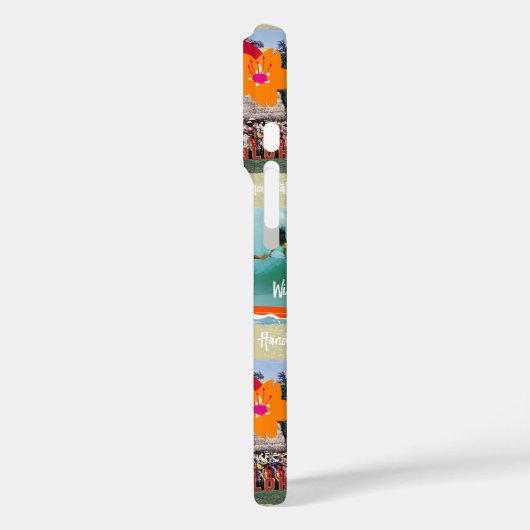 アロハパラダイスハワイアンヴィンテージはがきケースメイト Case-Mate iPhoneケース (裏面 / 左)