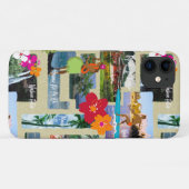 アロハパラダイスハワイアンヴィンテージはがき Case-Mate iPhoneケース (裏面(横))