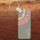 アロハパーソナライズされたと共に歩き回るラッレイ キーホルダー (正面)