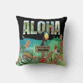 アロハパーソナライズされたトロピカル美しい両面 クッション (正面)