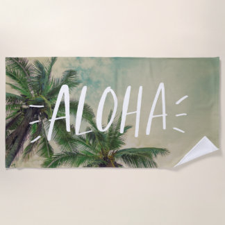 アロハパームツリーズ ビーチタオル
