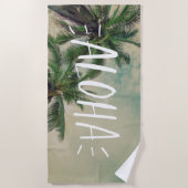 アロハパームツリーズ ビーチタオル (正面)