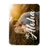 アロハパームツリーホリデーフォト マグネット (縦)