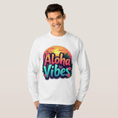 アロハビベスユニセックス長袖 Tシャツ (正面フル)