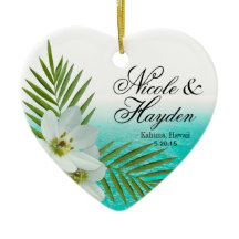 アロハビーチの熱帯花の写真