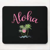 アロハビーチハワイアンスタイルサマートロピカル マウスパッド (正面)