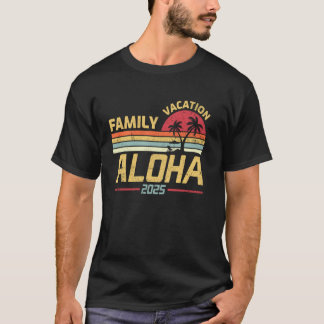 アロハビーチハワイファミリーバケーション2025マッチングS Tシャツ