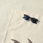 アロハビーチフラガールハワイハワイアンレトロ ビーチタオル (インサイチュ)