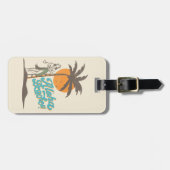 アロハビーチフラガールハワイハワイアンレトロ ラゲッジタグ (正面横)