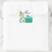 アロハビーチ熱帯花ありがとう スクエアシール (バッグ)