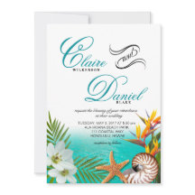 アロハビーチ結婚式プルメリアフランジパニナウティラス