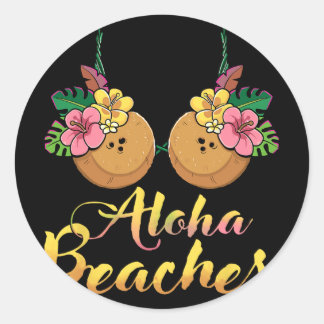 アロハビーチ ココナッツ ブラ 花 胸 ハワイ パ ラウンドシール