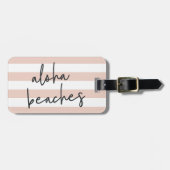 アロハビーチ パーソナライズされた ラゲッジタグ (正面横)