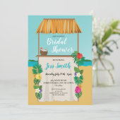 アロハビーチ ブライダルシャワー パーティー ウェディング オーシャン 招待状 (スタンド正面)