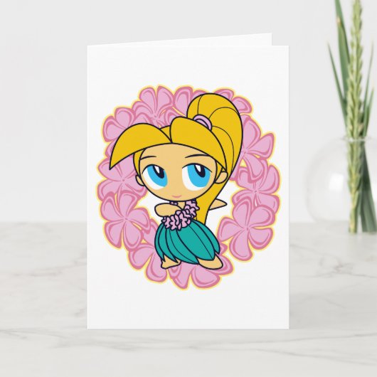 "アロハピンクの蜂蜜"の挨拶状 カード (正面)