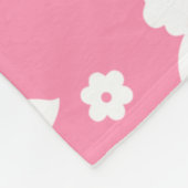 アロハピンククラシックハワイアンシームレスパターン フリースブランケット (角)