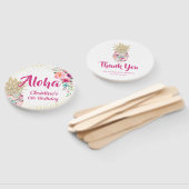 アロハピンク金ゴールドパイナップル誕生日フライトハンドファン ハンドファン (組立なし)