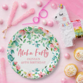 アロハフォーティトロピカルルアウ（ハワイ式宴会）誕生日 ペーパープレート (パーティー)