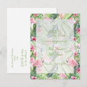 アロハフラミンゴトロピカルビーチ保存日 案内ポストカード (正面/裏面)