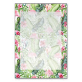 アロハフラミンゴ熱帯ビーチ結婚式テーブル番号 テーブルナンバー (裏面)