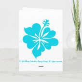 アロハフラ女の子のイースターカード シーズンカード (裏面)