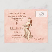 アロハフラ女の子STDの郵便はがき 案内ポストカード (裏面)