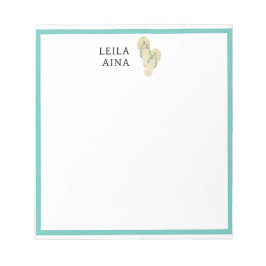 アロハフリップフロップ ノートパッド