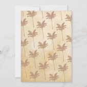 アロハフローラ婚約招待状ヴィンテージルアウ(ハワイ式宴会) 招待状 (裏面)