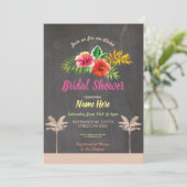 アロハブライダルシャワートロピカルチョークヴィンテージ招待状 招待状 (スタンド正面)