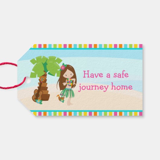 アロハブラウンヘアガール ギフトタグ (裏面横)