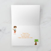 アロハブラウンヘアボーイサンキューカード サンキューカード (内部)