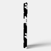 アロハブラッククラシックハワイアンシームレスパターン Case-Mate iPhoneケース (裏面 / 右)