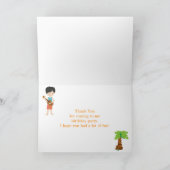 アロハブラックヘアボーイサンキューカード サンキューカード (内部)