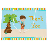 アロハブルネットボーイサンキュー ラージペーパーバッグ (正面)