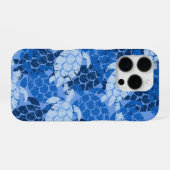 アロハブルーのホヌウミガメ iPhoneケース (裏面横)