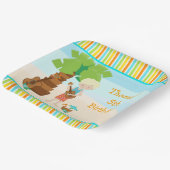 アロハブロンドヘアボーイパーティー ペーパープレート (傾斜あり)