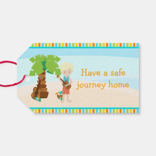 アロハブロンドヘアボーイ ギフトタグ (裏面横)