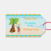 アロハブロンドヘアボーイ ギフトタグ (正面(横))