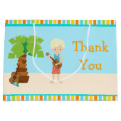 アロハブロンドボーイサンキュー ラージペーパーバッグ (正面)