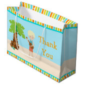 アロハブロンドボーイサンキュー ラージペーパーバッグ (正面アングル)