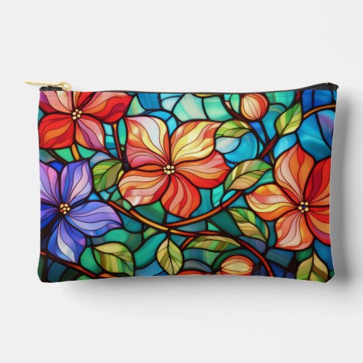 アロハプリントパターン アクセサリーポーチ (正面)