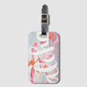 アロハプルメリアの荷物のラベル ラゲッジタグ (正面縦)