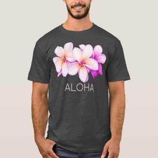 アロハプルメリアハワイアンTシャツ Tシャツ