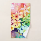 アロハプルメリア バスタオルセット (ハンドタオル)