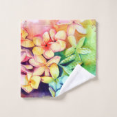 アロハプルメリア バスタオルセット (ウォッシュタオル)