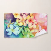 アロハプルメリア バスタオルセット (ハンドタオル)