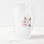 アロハプルメリア フロストグラスビールジョッキ (正面右)