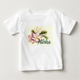 アロハプルメリア ベビーTシャツ