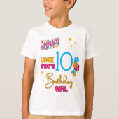 アロハプールサマーバースデーパーティーカラフルテーマ Tシャツ (正面)