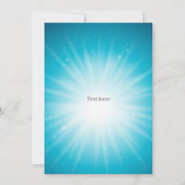 アロハプールパーティーフローラ誕生日 招待状 (裏面)